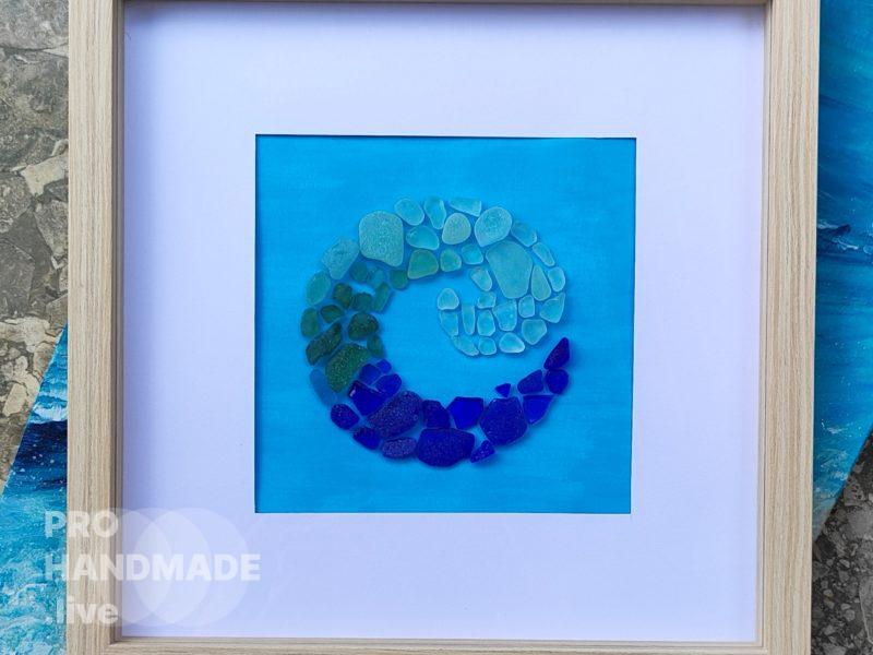Создам уникальную картину из ракушек и морского стекла