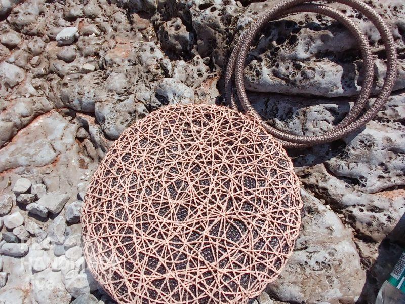 Круглая сумка ручной работы