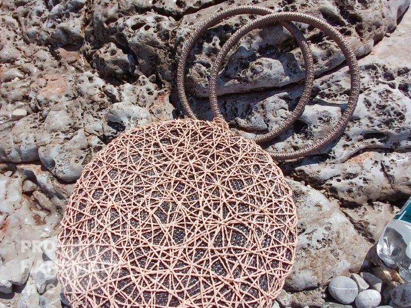 Круглая сумка ручной работы