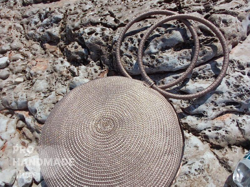 Круглая сумка ручной работы